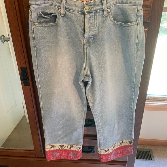 Women's London Jean Capris with button fly - size 10 - Picture 1 of 3